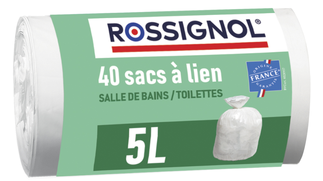 Salle de bains / Toilettes BAGY Rouleaux de 40 sacs poubelle 5L